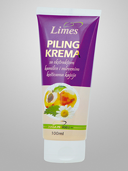 Limes Mk Bibi PILING KREMA 100ml sa ekstraktom kamilice i mlevenim košticama kajsije (100ml)